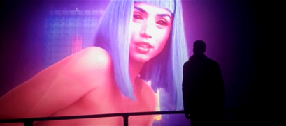 The uniqueness and intimacy of Joi is removed by the overt sexualization of her program later in the film, creating a sense of meaninglessness regarding the relationship between her and K.